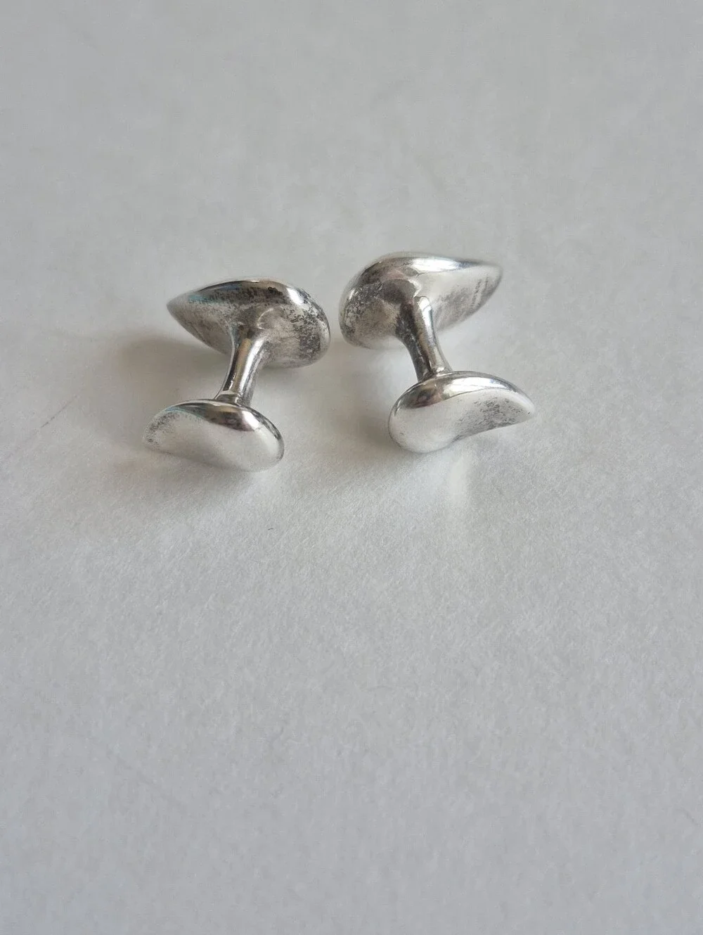 Tiffany & Co. Cufflinks Elsa Peretti Tear Drop 925 Sterling Silver